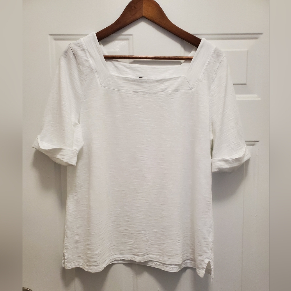 Talbots Square -Neck Tee.